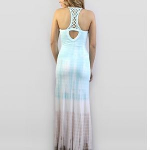 NWOT Sky Tie Dye Maxi Dress